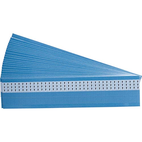 Marcador de alambre autolaminable de vinilo B-292 negro sobre blanco con 25 tarjetas