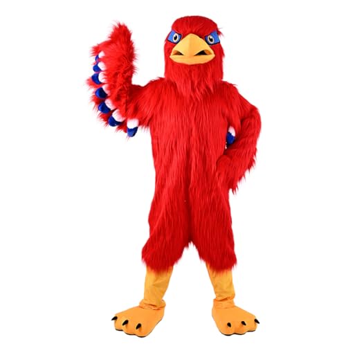 Red Eagle Hawk Mascot Costume Fancy Dress Cosplay Clothes