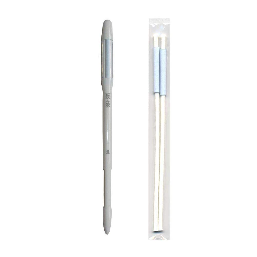 Sustee mètre rechargeable blanc contre les feuilles jaunes en pot