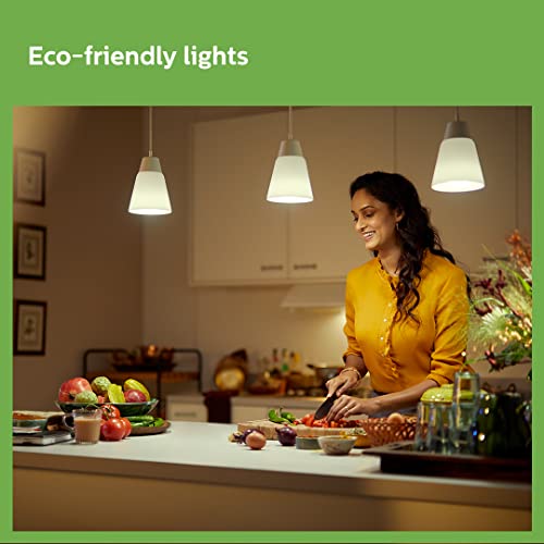 Image of Philips Full Glow 9-watt B22 Clear LED Bulb | Warm White, Pack of 5