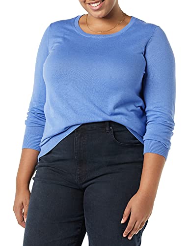 Image of Amazon Essentials Women's Long-Sleeve Lightweight Crewneck Sweater, Flattering (Available in Plus Size)