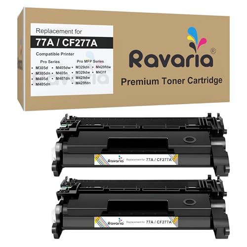 Image of 77A / CF277A Compatible Toner Cartridge for HP Printers Pro M305d M305dn M405d M405dn M405dw M405n M407dn Pro MFP M329dn M329dw M429dw M429fdn M429fdw M431f (77A / CF277A Toner Pack of 2)