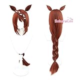 sakuracos ウマ娘 プリティーダービー スーパークリーク コスプレウィッグ (スーパークリーク)