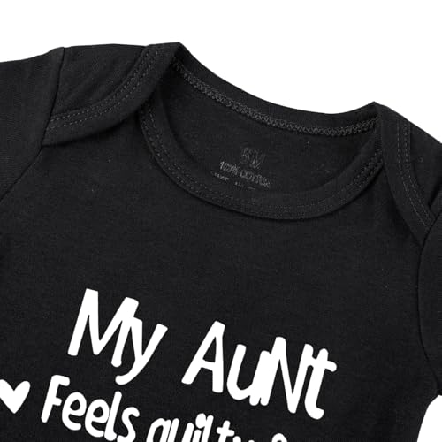 listery My Aunt Feels Bodysuit My Aunt Feels Guilty Baby My Aunt Feels Guilty For Living So Far Away Aunty Girl Boy Clothes4