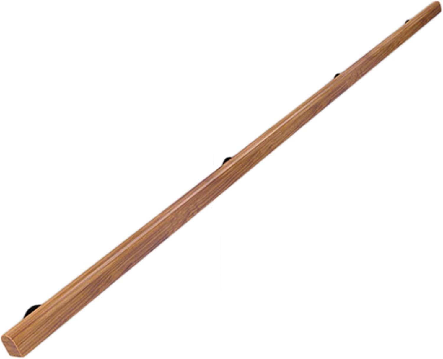 Wooden Handrail Wall Mount Stair Non-Slip Grab Bar, 1m/2m/3m/4m/5m/6m Long Indoor Wall Rails(5.6m(18.4ft))