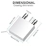 Aluminum Water Cooling Block, Liquid Water Cooler Heat Sink System for PC Computer CPU Graphics Radiator Heatsink Endothermic Head Silver 2pcs(40mm x 40mm x 12mm)