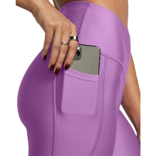Image of Under Armour Women's HeatGear Armour High Waisted Ankle No-Slip Leggings