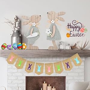 Easter Decorations for the Home Wooden Bunny Decor Sign Farmhouse Rabbit Tiered Tray Decor Easter Rabbit Table Decorations for Easter Party Desk Office Farmhouse Home Easter Decorations for the Home Wooden Bunny Decor Sign Farmhouse Rabbit Tiered Tray Decor Easter Rabbit Table Decorations for Easter Party Desk Office Farmhouse Home