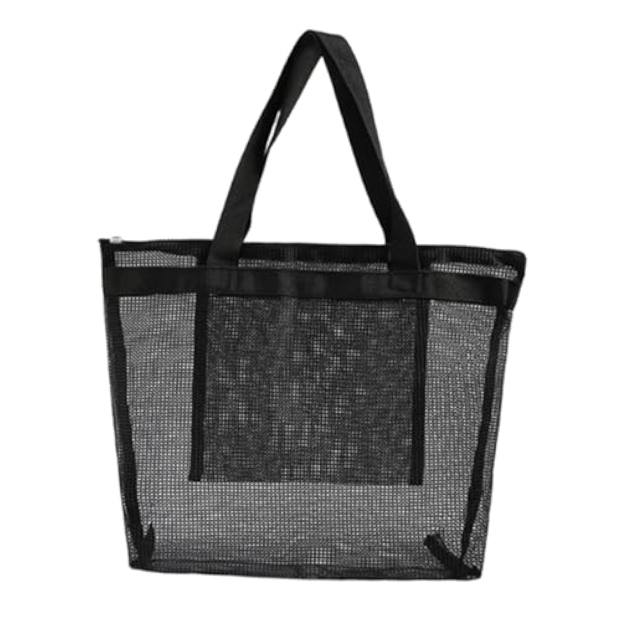 Large Mesh Beach Bag with Zipper
