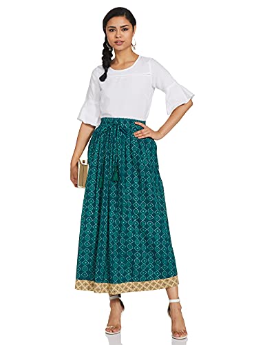 Image of Amazon Brand - Myx Cotton A-Line Skirt