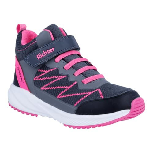 Richter Buddy - Zapatillas Infantiles (Talla 35), Color Negro y Rosa, City Black N Pink, 35 EU