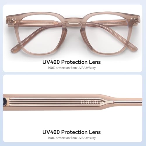 Image of Dollger Square Blue Light Blocking Glasses Women Men Computer Eyeglasses Fashion Light Weight TR90 Blue Light Glasses