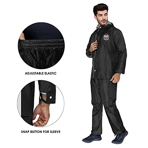 Image of Trustous Men's & Women's Waterproof Double Layer Reversible Raincoat with Pant 100% Water Proof with 4 Colour's and 6 Size (M to 4XL)