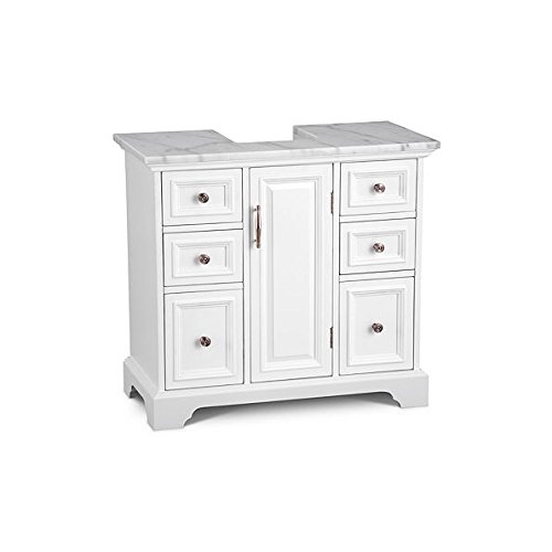 DermaPad Pedestal Sink with Marble Top Arrives Fully