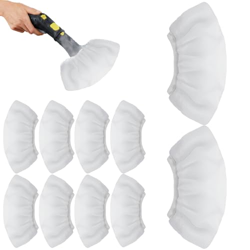 wilcractk 10 Piezas Paño de Microfibra para Vaporeta, Almohadillas de Repuesto para Limpiador a Vapor, Compatibles con la Limpieza de Vapor a Mano Plupart, Ideal para la Limpieza de Suelos, Paredes