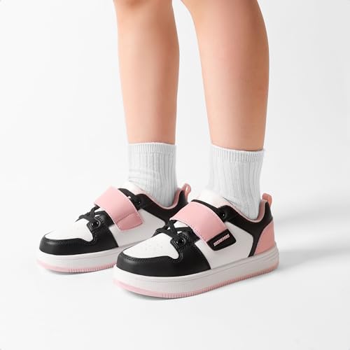 Dream Pairs Boys Girls Sneaker Low Top Basketball Shoes Kids Lillegends Alleyball Walking Shoes For Sport Outdoor School,Size 2 Little Kid,Black/White/Pink,Sdfs2420K thumb #4