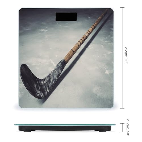 Balanzas digitales de baño con pantalla LCD y vidrio templado miniatura 2