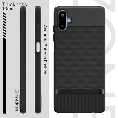 Image of Outlouders Back Cover for Samsung Galaxy F06 5G / Samsung Galaxy M06 5G | Full Camera Protection | TPU Soft Flexible Shockproof Back Case (Black)