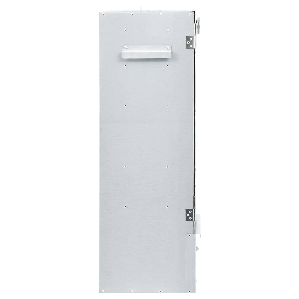 Horno para ahumar con generador de humo frío, acero galvanizado, para carne, pescado, salchichas, balcón, terraza, jardín, camping, con termómetro y ventana de cristal