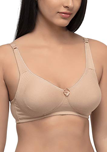 Image of Inner Sense Organic Cotton Bamboo Bra for Woman with Concentric Stitches I Full Coverage Bra for Heavy Bust with Side Support I Non Padded Innerwear with Wire-Free Design