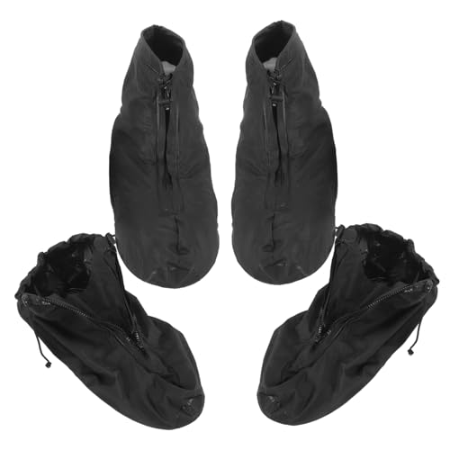 2 pares de cubre zapatos antideslizantes para lluvia, protectores ligeros y reutilizables adecuados para ciclismo y camping, uso interior y exterior