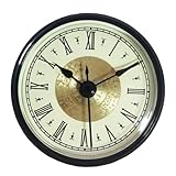 NiuLumea Reloj de cuarzo de 70 mm con visualización de números arábigos o romanos, reparación de relojes, plástico y metal, requiere batería AAA