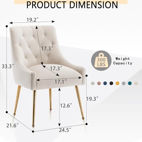 Modern Velvet Dining Chairs Set of 4