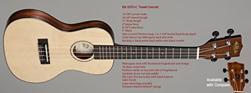 KALA spruce top, corps en érable chauffé travel concert ukulele with a transport kA kA sSTU sMC c - Les Beatles, Paul McCartney, John Lennon, RIngo Starr, George Harrison KALA spruce top, corps en érable chauffé travel concert ukulele with a transport kA kA sSTU sMC c