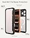 Miimall for iPhone 17 Pro Max Case Waterproof, Compatible with Magsafe [360 Full Body][Bulit-in Screen & Lens Protector] Military Grade Dustproof Snowproof Rugged Phone Case for iPhone 17ProMax Black