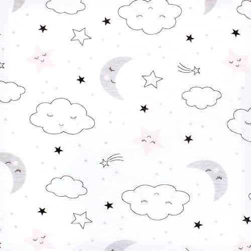 Image of Hudson Baby Unisex Baby Cotton Fitted Crib Sheet, Dreamer, One Size