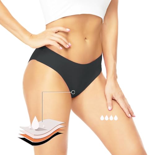 COOLEAD Traje de Baño Menstrual Mujer, Bikinis y Braguitas para Mujer, Ropa Interior Menstrual a Prueba de Fugas Bikini Bottoms Pantalones Impermeables para el Período para Adolescentes Bikini