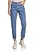 Produktbild oodji Ultra Damen Jeans Mom Fit mit Hohem Bund, Blau, 26W / 32L