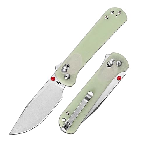 Image of CJRB Bolt Pocket Knife, 3.25'' AR-RPM9 Steel Blade, Glow-in-the-Dark G10