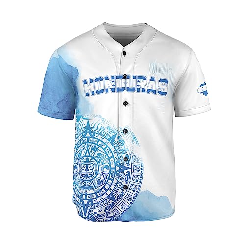 Camiseta personalizada de béisbol Honduras para hombre y mujer miniatura 3