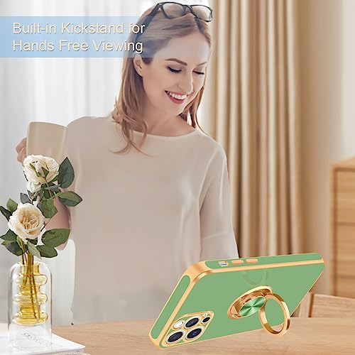 Coque iPhone 12 Pro avec anneau support magnétique silicone antichoc