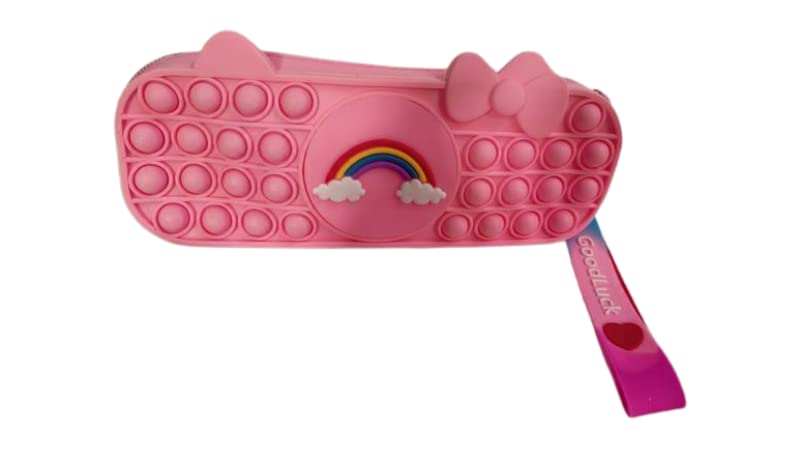 Image of Pop It Fidget Toy Silicone Bubble Squishy Toy Stress Relief Pouch for Kids Stationery /Return Gift for Kids /Birthday Gift for Kids