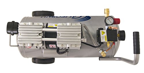 California Air Tools 8010 Ultra Quiet & Oil-Free 1.0 hp Steel Tank Air Compressor, 8 gal, Silver