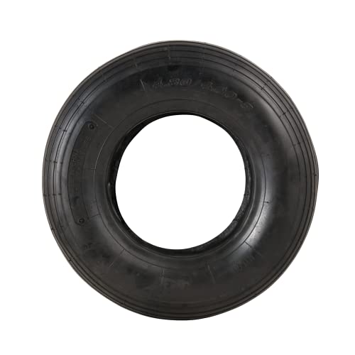 Marathon 4.80/4.00-8" Ribbed Tread Replacement Pneumatic (Air-Filled) Tire and Inner Tube Set, Fits 8-Inch Wheel/Rim, Wheelbarrow/Garden Cart/Lawn & Garden Use, Straight Valve Stem by Marathon - Image 2