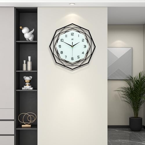 JUJUDA Large Wall Clock for Living Room Decor Modern Big