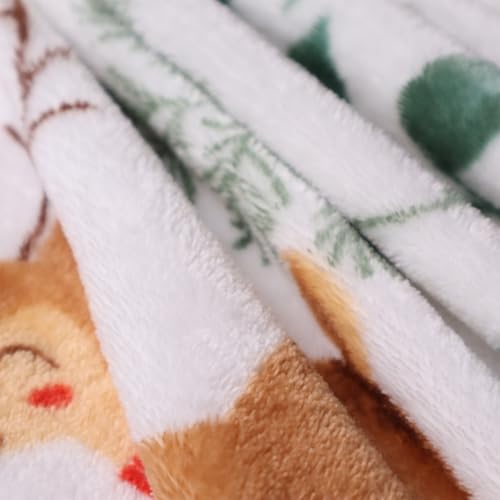 HITIME Christmas Sherpa Fleece Throw Blanket for Couch Bed Sofa Adults -Soft and Warm Blanket for Winter, Thick and Fuzzy Throw Blanket (Throw - 50" x 60") - B - image 4