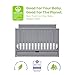 Simmons Kids Logan 6-in-1 Convertible Crib with Underdrawer - Greenguard Gold Certified, Grey