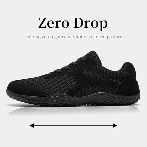 Image of Mens Shoes Barefoot Shoes Men Zero Drop Walking Trail Running Hiking Workout Gym Shoes Lightweight Casual Sneakers