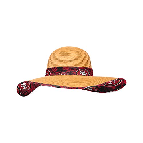 Image of FOCO NFL Womens Floral Straw Hat