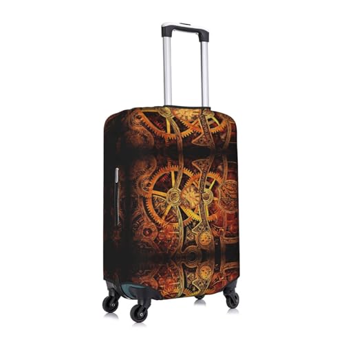 Cool Steampunk Gears Stylish Luggage Cover:The Ultimate Travel Accessory,Fashionable Suitcase Protector3