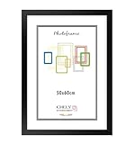 CHELY INTERMARKET MOD272 Marco Fotos Grande 50x60cm Galería Decorativo Color Negro Estilo Moderno Clásico Madera Moldura Relieve Cuadro Horizontal Vertical Poster Diploma Pared Estético