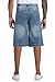 MZNBURAM Men's Non-Stretch Relaxed Fit Wide-Leg Baggy Long Denim Shorts-14 Inseam Below Knee (30, A#Medium Blue)
