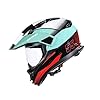 Royal Enfield Escapade Chequer ISI and DOT Certified Offroad Riding Helmet Sea Green (L) 58 Cm
