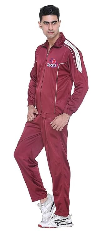 Image of Polyester Track Suit For Men Casual Co-ord Sets Breathable Relaxing Comfortable For Workout, Jogging, Sports. Pack Of 1