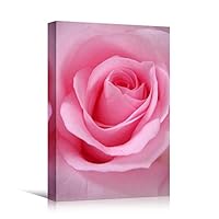 Canvas Wall Art Pink Petal Closeup Bedroom Colorful Floral Multicolor Petal Photography Romantics - 12x18 inches