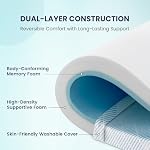 BedStory Matelas de mémoire Mousse Topper Twin, 3 Refroidissement de pouce Matelas Topper simple, confort amélioré & Relief de pression, Topper de lit moyen ferme avec couverture respirante, antidérapant, certifié CertiPUR-US